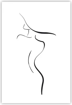 Produktbild von Poster - Poster ohne Rahmen - Minimalismus Frau Hut - 61x91,5 cm - Wand Bild - Wanddeko - Wandbilder - Kunstposter - Wandposter - Bilder - Kunstdruck - Wanddekoration - Wandbild - P2XPA61x91-4908