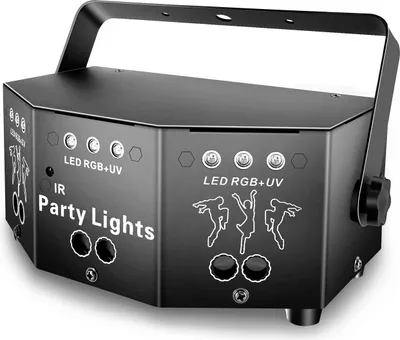 Produktbild von Vollfarbstrahl-Buehnenlicht, 64 Muster, Automatikmodus/Soundsteuerungsmodus/DMX-Steuerung fuer Clubs, KTV, Hochzeiten, Abschlussbaelle, Konzerte