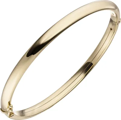 Produktbild von Armreif 54,1mm x 62,4mm ovaler Armband aus 375 Gold Gelbgold Armschmuck