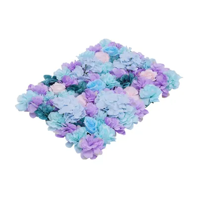 Produktbild von 6 Stück Künstliche Blumenwand DIY Rosenwand Seidenblumen 40x60CM Floral Panel Rosenblumenwand Blumen Wandpaneele für Hochzeit Party Straße Hintergrund Dekoration