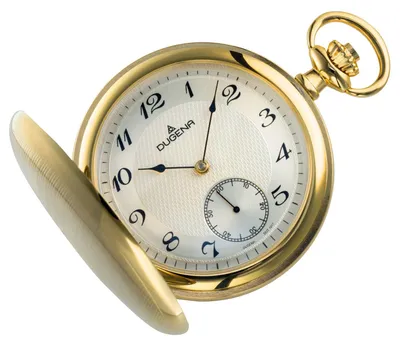 Produktbild von Dugena 4460501-1 Taschenuhr mit Kette Uhr Herrenuhr vergoldet