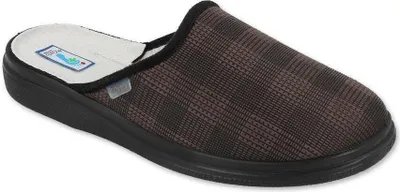 Produktbild von Dr. ORTO Herren Hausschuhe Pantoffeln Pantoletten Braun 48