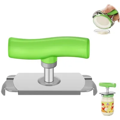 Produktbild von Edelstahl-Dosenöffner - verstellbarer Dosenöffner - verstellbar 2,5 – 9,5 cm - rutschfest,ergonomisch - für Gläser Flaschen Dosen Küche Haushalt