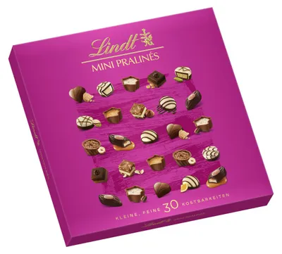 Zdjęcie produktu dla Lindt Mini Pralinés – różnorodny wybór małych pralinek, 150g
