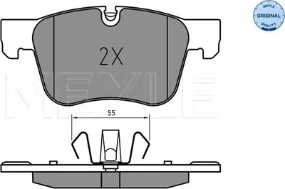 Produktbild von MEYLE 025 258 3417 Bremsbeläge Vorne passend für PEUGEOT 3008 SUV (M) 5008 II für OPEL GRANDLAND X (A18) für CITROËN C4 Grand Picasso II