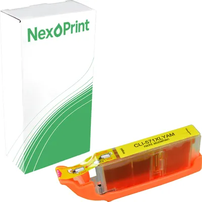 Produktbild von Druckerpatrone kompatibel zu Canon CLI-571XLY yellow PIXMA TS6050, TS6150, 6250, 6350