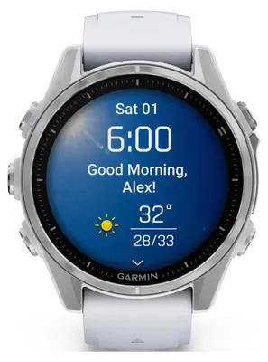 Immagine prodotto di Garmin Fenix 8 - 43 mm, display AMOLED, colore bianco pietra/argento