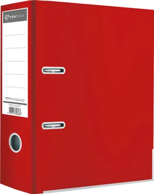 Image de Classeur Interdruk A4 75mm rouge brillant