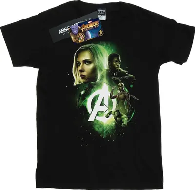 Produktbild von Marvel - "Avengers Infinity War Widow Team Up" T-Shirt für Herren BI12761 (L) (Schwarz)