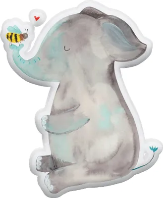 Produktbild von Mr. & Mrs. Panda Kuschelkissen Elefant Biene 25 cm - Weiß - Geschenk, Dekokissen, Hochzeitsgeschenk, Jahrestag, Stofftier, Kuscheltier, Kissen, Zierkissen, Plüschtier
