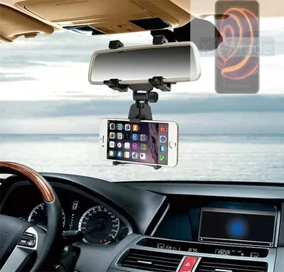 Produktbild von K-S-Trade Smartphone Halterung kompatibel mit Ulefone Armor 10 Rückspiegel Halterung schwarz Auto Halterung KFZ Halter