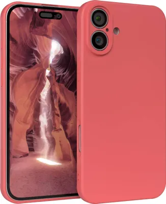 Produktbild von EAZY CASE - TPU Hülle für Apple iPhone 16 Plus, TPU Case stoßfeste Handyhülle, weiches Cover mit Kameraschutz, Silikonhülle in Rot