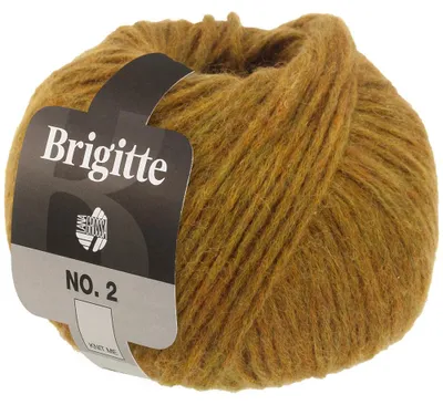 Produktbild von Lana Grossa BRIGITTE NO. 2 Wolle 50 g 140 m Alpaka Baumwolle Strickgarn Farbe 067 - Senfgelb