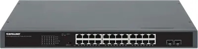 Produktbild von INTELLINET 24-Port Gigabit PoE+ Switch mit 2 SFP Port 19