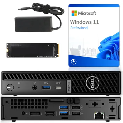 Immagine prodotto di PC desktop Dell OptiPlex Micro 7020 | Intel i3-14100T | 8 GB DDR5 | 512 GB SSD | Win11 | Condizioni: Eccellenti (Grade A)