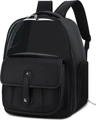 Produktbild von INF Tier-Tragetasche als Rucksack – Bequem und praktisch Schwarz