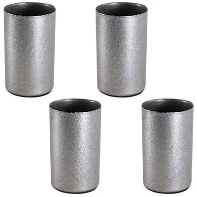 Image de Aimant Porte-bougies 4 pièces en métal argenté Porte-bougies 2,3 cm
