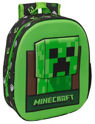 Obrázek produktu pro Safta Minecraft 3D 8,64 l batoh zelený dětský zelený, univerzální velikost