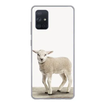Produktbild von MuchoWow® Handyhülle Schutzhülle Hülle für Samsung Galaxy A51 Lamm - Schaf - Tiere - Kinder - Mädchen - Jungen Silikon Softcase Handy Hülle - Schutzabdeckung