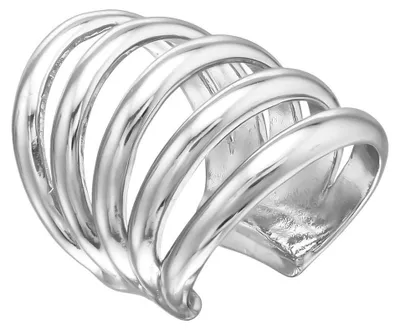 Produktbild von Ohrklemme Ear Cuff Ohrring mit fünf Ringen Silber