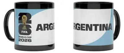Produktbild von FIFA Offizielle Tasse Argentinien Albiceleste Weltmeister WM 26 – Länderspezifisches Design