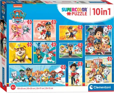 Produktbild von Supercolor 10 in 1 - Paw Patrol, Puzzle