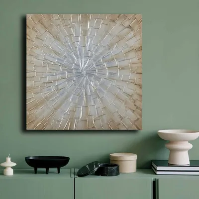 Produktbild von Wallity, 7070GSC-008, Dekorative Leinwandmalerei, Mehrfarbig, 100 % LEINWAND, 70 x 70 cm