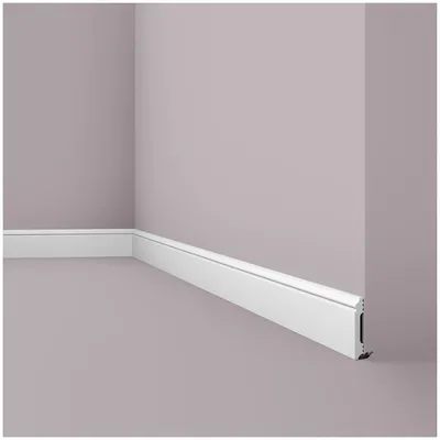 Produktbild von NMC Sockelleiste FL1 WALLSTYL 12 x 80 x 2000 mm Polystyrol Fußleiste Weiß