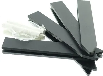 Produktbild von Decoris® Schiefer-Etiketten Schwarz mit Kreide 16,5 cm x 2,5 cm