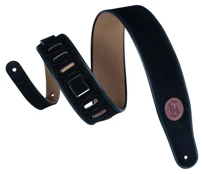 Produktbild von Levys Leathers MSS3-BLK 2 1/2" Signatur-Wildleder Gitarrengurt Schwarz