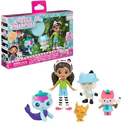 Produktbild von Gabby's Dollhouse Dreamworks - Camping Figuren Set, Gabby mit 3 Katzenfiguren, 3 Jahr(e), Gabbys Puppenhaus, Mehrfarbig