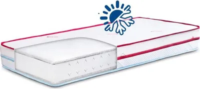 Produktbild von SENSILLO Doppelseitige Flexible Kindermatratze - HR-Schaum - 120×60 - 13cm Dicke