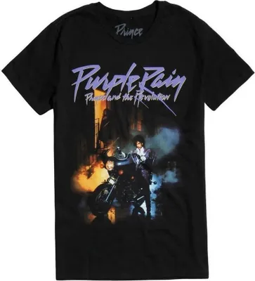 Produktbild von Prince - "Purple Rain" T-Shirt für Kinder RO3625 (128) (Schwarz)