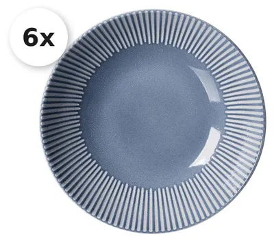 Immagine prodotto di Piatto fondo 20cm Set di 6 Banda blu
