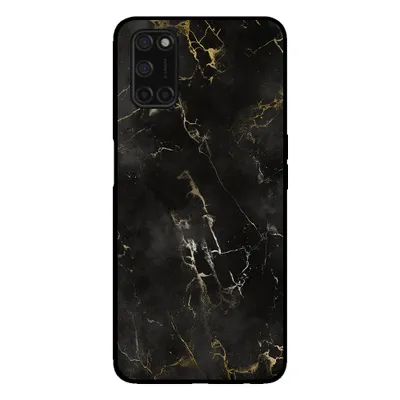 Zdjęcie produktu dla Smartphonica Etui na telefon do OPPO A52 / A72 4G / A92 z marmurowym nadrukiem - Etui z TPU z marmurowym wzorem - Czarny