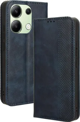 Produktbild von Xiaomi Redmi Note 13 4G Hülle - Coverup Vintage Style Klapphülle - Blau