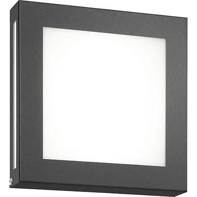 Produktbild von CMD 117/LED/BM flache Wandleuchte aus Edelstahl anthrazit LED IP44 mit Bewegungsmelder