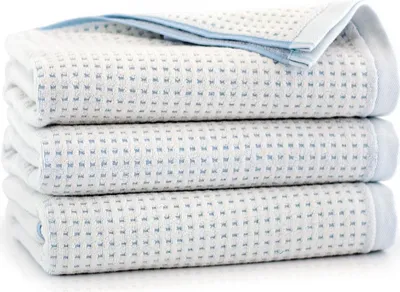 Produktbild von Handtuch - 100% Baumwolle - 500 g/m2 - 70x140 cm - Extra Saugfähig - Blau - hohe Grammatur - OSLO