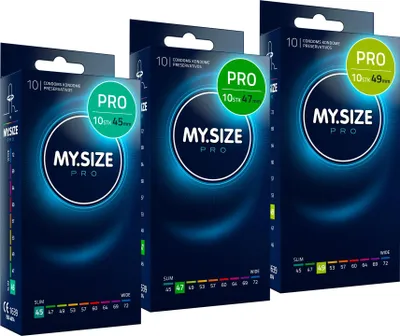 Produktbild von MY.SIZE PRO Kondom Set Größe 0,1,2-45,47,49 mm, 3x10 Stück