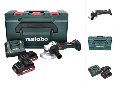 Produktbild von Metabo W 18 LT BL 11-125 Akku Winkelschleifer 18 V 125 mm Brushless + 2x Akku 4,0 Ah + Ladegerät + metaBOX