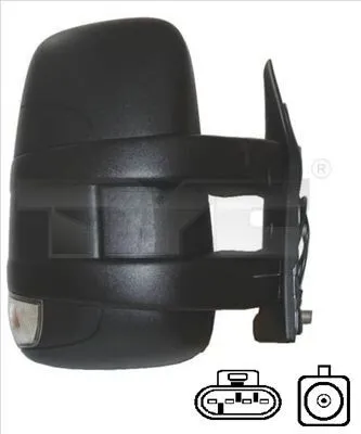 Produktbild von TYC 315-0013 Außenspiegel Seitenspiegel Rechts für IVECO DAILY V Kasten/Kombi Konvex