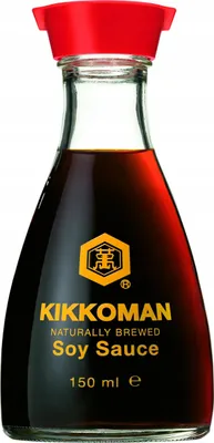 Immagine prodotto di KIKKOMAN salsa di soia 150ml | bottiglia decorativa da tavolo con beccuccio