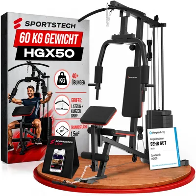Produktbild von HGX50 Multifunktionale Kraftstation für Zuhause mit 60-kg-Gewichtsblock