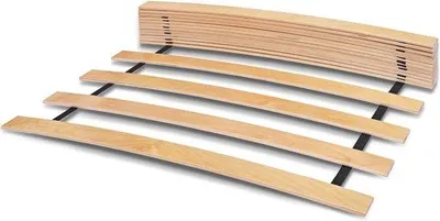 Produktbild von Famanu Rollrost 90 x 200 cm – Hochwertiger Lattenrost mit 17 gebogenen Birkenholzlatten