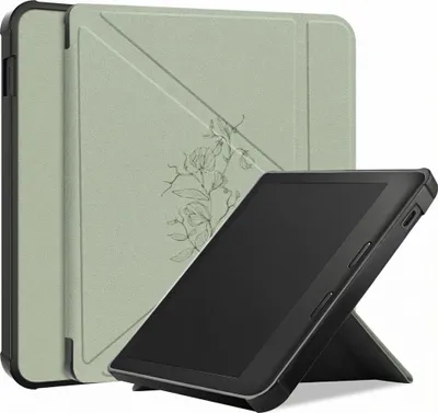 Immagine prodotto di imoshion Design Copertina pieghevole per il Kobo Libra Colore - Verde floreale