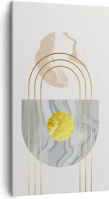 Produktbild von Bild auf Leinwand - Leinwandbild - Einteilig - Modern Gold abstrakt - 45x80cm - Wand Bild - Wanddeko - Wandbilder - Leinwanddruck - Bilder - Wanddekoration - Leinwand bilder - Wandbild - PA45x80-4574