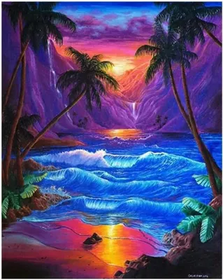 Immagine prodotto di Diamentowa Mozaika, Kit Creativo, Tramonto Tropicale, 30X40 Cm