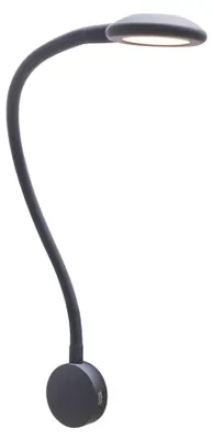 LED-Bettlampe mit Touch-Dimmer und USB-Ladegerät, schwarz