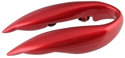Folieschneider, Edelstahl, rot, 9,5 x 4,8 x 2 cm, 1 Stück