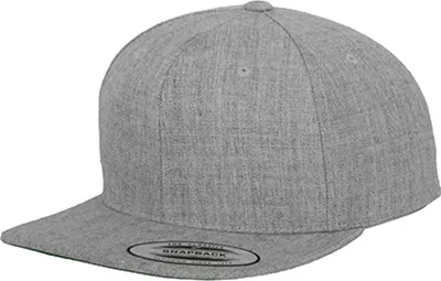 Produktbild von FLEXFIT 6089M | Classic Snapback Cap / Kappe / Mütze / Hut - Farbe: Heather Grey - Größe: Youth